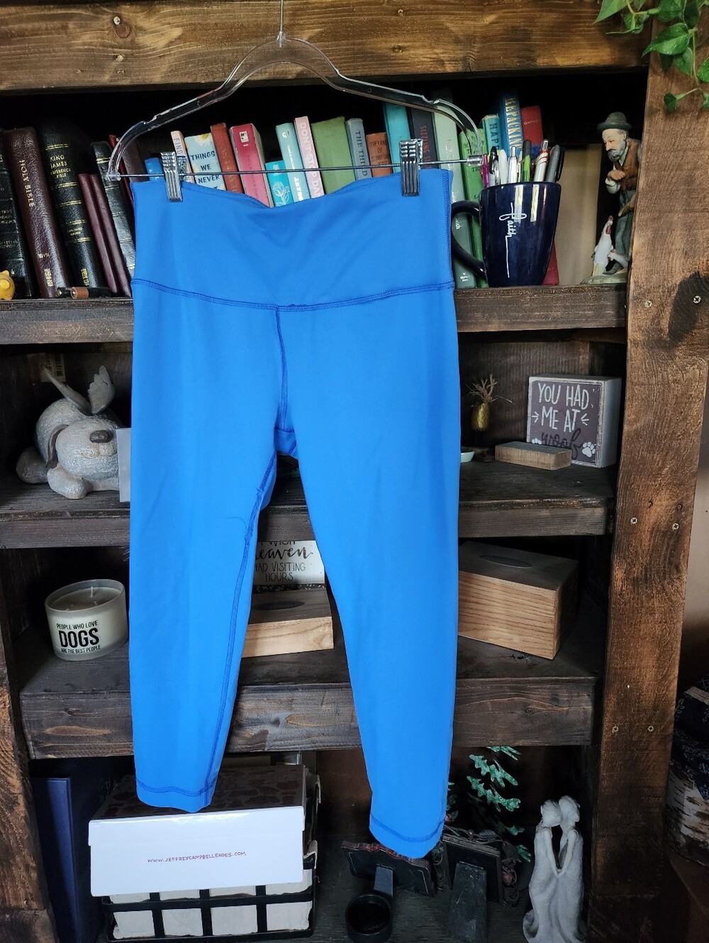 90 Degree By Reflex Electric Blue Active Leggings